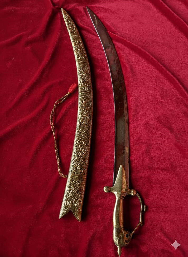 Lion Gold Talwar – VeerusikligarSwords